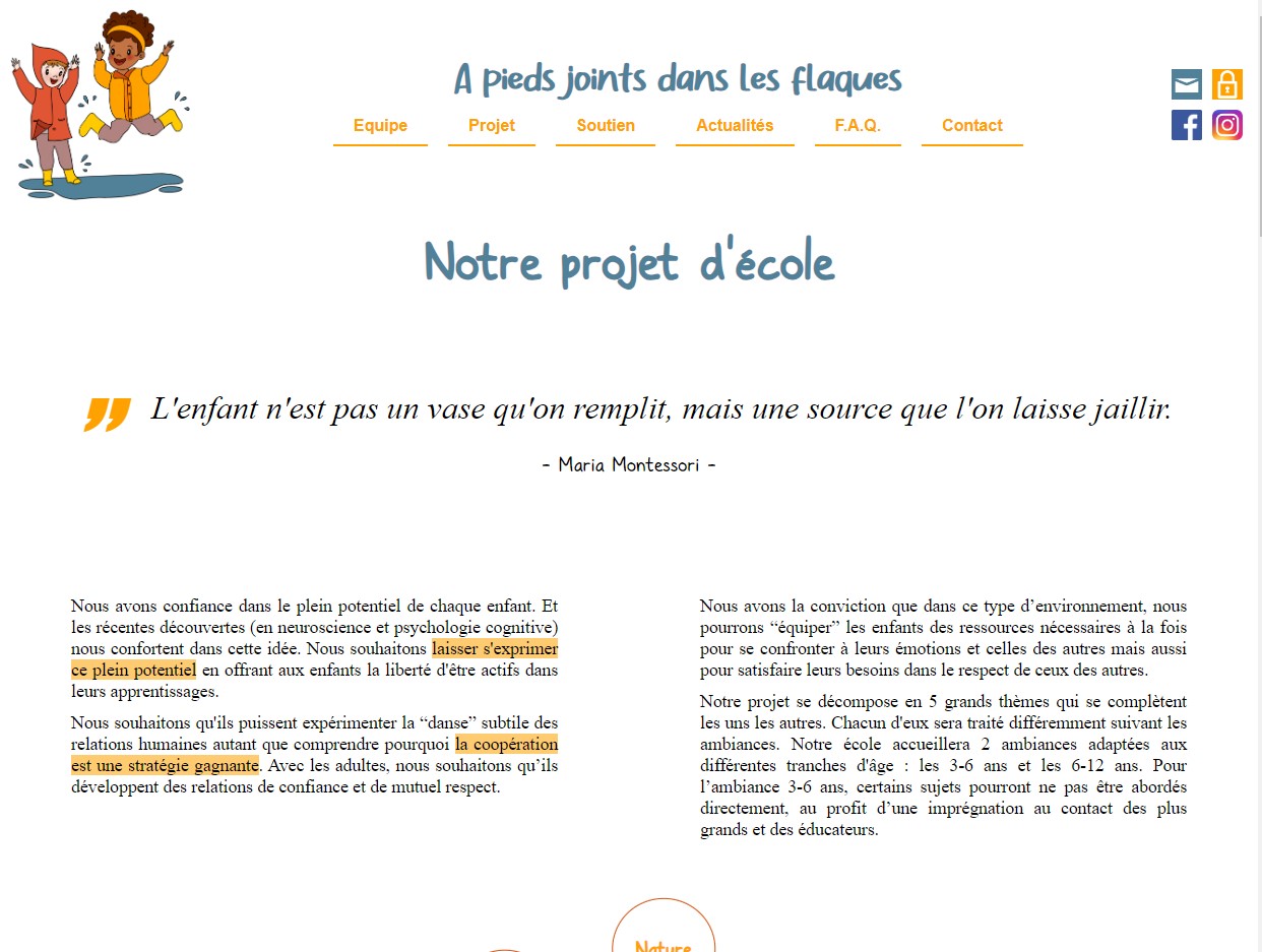 Capture d'écran du site danslesflaques.fr